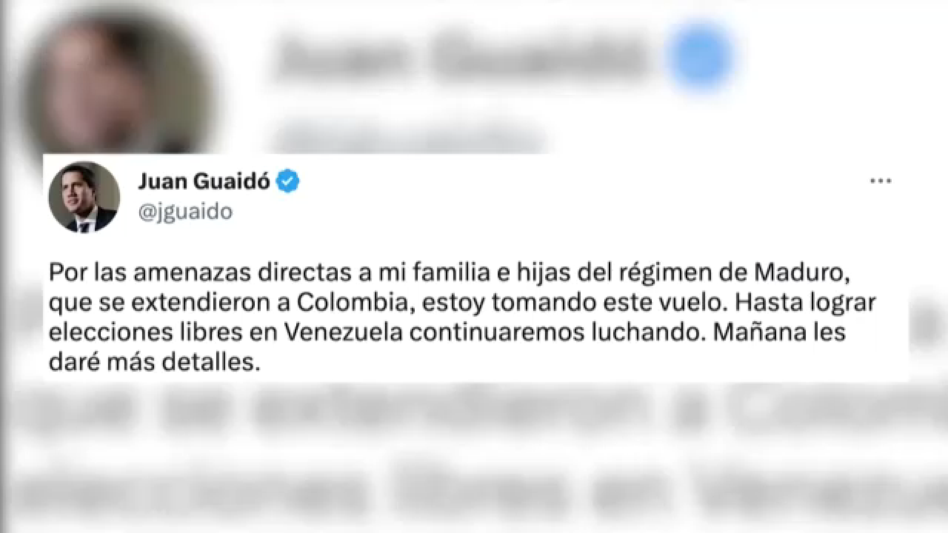 Mensaje Guaidó